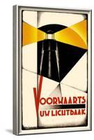 Voorwaarts-null-Framed Poster