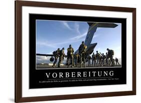 Vorbereitung: Motivationsposter Mit Inspirierendem Zitat-null-Framed Photographic Print