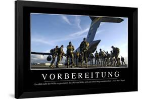 Vorbereitung: Motivationsposter Mit Inspirierendem Zitat-null-Framed Photographic Print