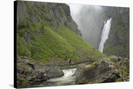Voringfoss Waterfall, Near Eidfjord, Hordaland, Norway, Scandinavia, Europe-Gary Cook-Stretched Canvas
