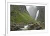 Voringfoss Waterfall, Near Eidfjord, Hordaland, Norway, Scandinavia, Europe-Gary Cook-Framed Photographic Print