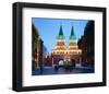 Voskressensky Gate leading towards Red Square, Moscow, Russia-null-Framed Art Print