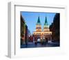 Voskressensky Gate leading towards Red Square, Moscow, Russia-null-Framed Art Print