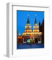 Voskressensky Gate to the Red Square, Moscow, Russia-null-Framed Premium Giclee Print