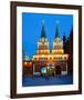 Voskressensky Gate to the Red Square, Moscow, Russia-null-Framed Art Print