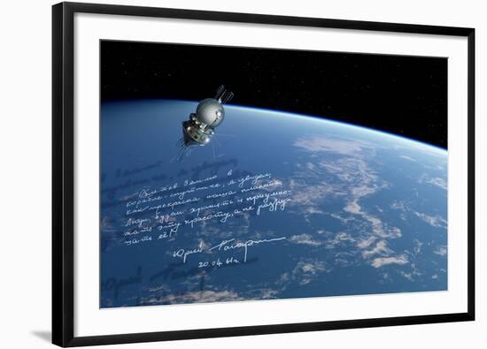 Vostok 1 Spacecraft In Orbit, Artwork-Detlev Van Ravenswaay-Framed Photographic Print