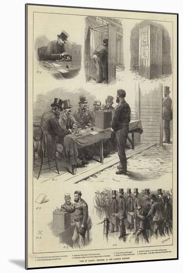 Vote by Ballot, Sketches at the Taunton Election-Charles Joseph Staniland-Mounted Giclee Print