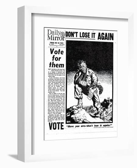 Vote for Them, Don't Lose It Again-null-Framed Photographic Print