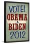 Vote Obama & Biden 2012 Retro-null-Framed Poster