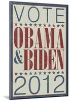 Vote Obama & Biden 2012-null-Mounted Poster