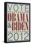 Vote Obama & Biden 2012-null-Framed Stretched Canvas