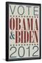 Vote Obama & Biden 2012-null-Framed Poster