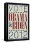 Vote Obama & Biden 2012-null-Framed Stretched Canvas