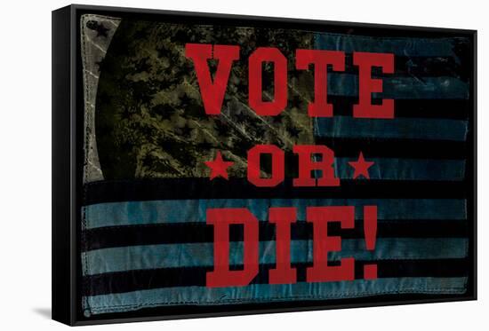 Vote Or Die-null-Framed Stretched Canvas