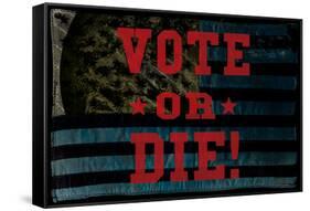 Vote Or Die-null-Framed Stretched Canvas