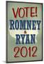 Vote Romney & Ryan 2012 Retro-null-Mounted Poster