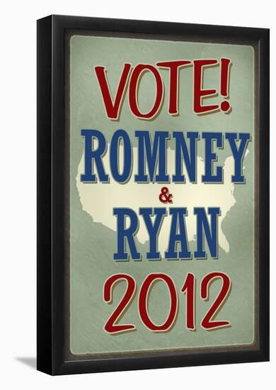 Vote Romney & Ryan 2012 Retro-null-Framed Poster