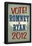 Vote Romney & Ryan 2012 Retro-null-Framed Poster
