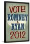 Vote Romney & Ryan 2012 Retro-null-Framed Poster