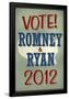 Vote Romney & Ryan 2012 Retro-null-Framed Poster