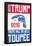 Vote Trump Or Hell Toupee-null-Framed Poster