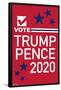 Vote - Trump/Pence 2020-Trends International-Framed Poster