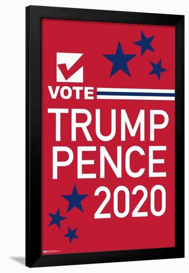 Vote - Trump/Pence 2020-Trends International-Framed Poster