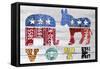 Vote-Design Turnpike-Framed Stretched Canvas
