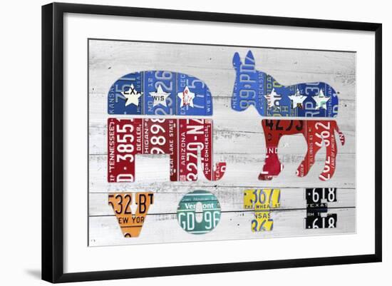 Vote-Design Turnpike-Framed Giclee Print