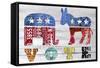 Vote-Design Turnpike-Framed Stretched Canvas