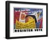 Voter Registration Poster-Ben Shahn-Framed Giclee Print