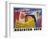 Voter Registration Poster-Ben Shahn-Framed Giclee Print