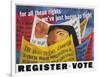 Voter Registration Poster-Ben Shahn-Framed Giclee Print