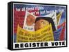 Voter Registration Poster-Ben Shahn-Framed Stretched Canvas