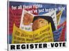 Voter Registration Poster-Ben Shahn-Stretched Canvas