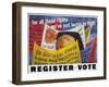 Voter Registration Poster-Ben Shahn-Framed Giclee Print