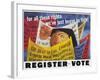 Voter Registration Poster-Ben Shahn-Framed Giclee Print