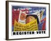 Voter Registration Poster-Ben Shahn-Framed Giclee Print