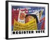 Voter Registration Poster-Ben Shahn-Framed Giclee Print