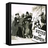 Votes for Women-English School-Framed Stretched Canvas