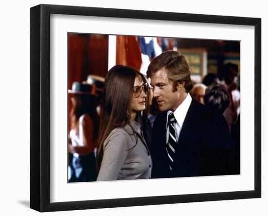 Votez McKay THE CANDIDATE by MichaelRitchie with Robert Redford and Karen Carlson, 1972 (photo)-null-Framed Photo