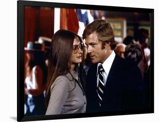 Votez McKay THE CANDIDATE by MichaelRitchie with Robert Redford and Karen Carlson, 1972 (photo)-null-Framed Photo