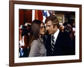 Votez McKay THE CANDIDATE by MichaelRitchie with Robert Redford and Karen Carlson, 1972 (photo)-null-Framed Photo