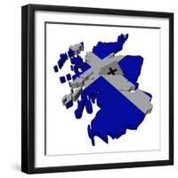 Voting in Scottish Election Illustration-fintastique-Framed Photographic Print