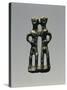 Votive Bronze Statuette Representing a Man and a Woman-null-Stretched Canvas