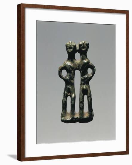 Votive Bronze Statuette Representing a Man and a Woman-null-Framed Giclee Print