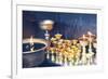 Votive candles, Boudhanath Stupa, UNESCO World Heritage Site, Kathmandu, Nepal, Asia-G&M Therin-Weise-Framed Photographic Print