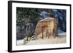 Votive Niche in the Siq Gorge, Petra-null-Framed Photographic Print