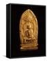 Votive Plaque Depicting Buddha Subduing Mara-null-Framed Stretched Canvas