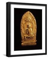 Votive Plaque Depicting Buddha Subduing Mara-null-Framed Giclee Print